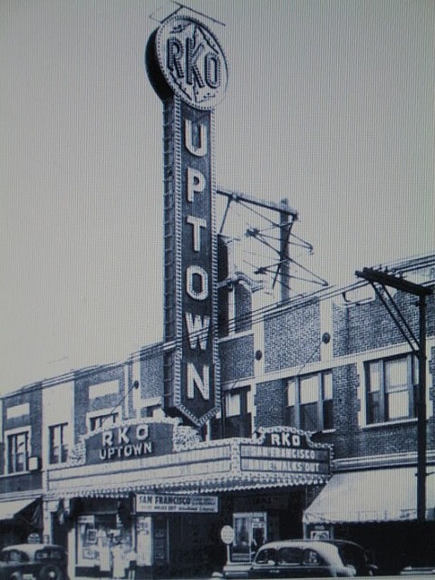 Uptown Theatre - Old Photo Of Maquee (newer photo)
